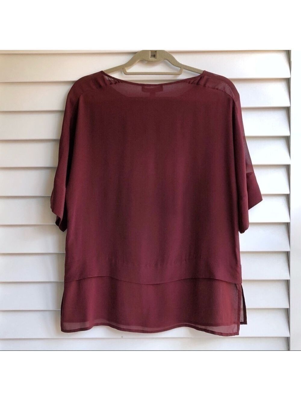 Banana Republic Silk Sheer Panel Top - Picture 3 of 8